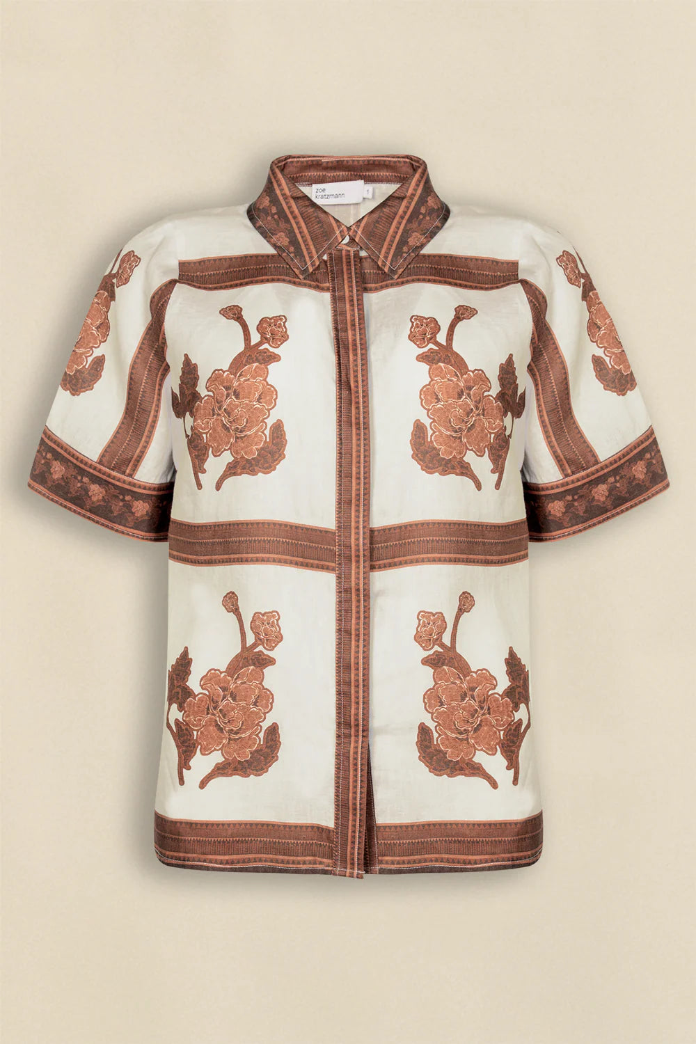 ZOE KRATZMANN | PIXEL TOP - COFFEE COLLAGE