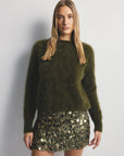 WORLD OF NOMADS | ADELE CREW NECK KNIT - MOSS