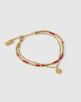 ARMS OF EVE | COBRA GOLD BRACELET - CHERRY