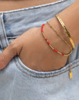 ARMS OF EVE | COBRA GOLD BRACELET - CHERRY