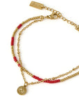 ARMS OF EVE | COBRA GOLD BRACELET - CHERRY