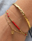 ARMS OF EVE | COBRA GOLD BRACELET - CHERRY