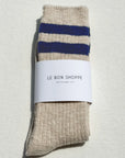 LE BON SHOPPE | COTTAGE VARSITY SOCKS - OATMEAL