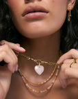 ARMS OF EVE | VIOLET HEART NECKLACE