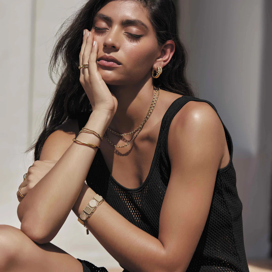 ARMS OF EVE | TILLY GOLD HOOP EARRINGS