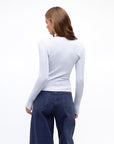 MINT | SITA LONG SLEEVE TEE - BABY BLUE
