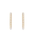 FAIRLEY | SLIM CRYSTAL PEARL MAXI HOOP