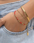 ARMS OF EVE | COBRA GOLD BRACELET - CHERRY