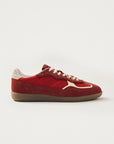ALOHAS | RIFE SHEEN RED LEATHER SNEAKERS