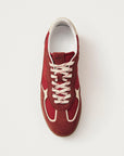 ALOHAS | RIFE SHEEN RED LEATHER SNEAKERS