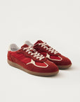 ALOHAS | RIFE SHEEN RED LEATHER SNEAKERS