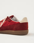 ALOHAS | RIFE SHEEN RED LEATHER SNEAKERS
