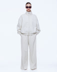 ENA PELLY | PARIS TERRY ZIP THRU SWEATER