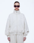 ENA PELLY | PARIS TERRY ZIP THRU SWEATER
