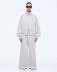 ENA PELLY | PARIS TERRY ZIP THRU SWEATER