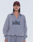ENA PELLY | IVA JERSEY POLO - DOVE GREY