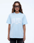 ENA PELLY | COLLEGIATE TEE - LIGHT BLUE