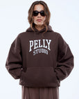 ENA PELLY | PELLY STUDIO HOODIE - MOCHA