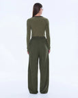 ENA PELLY | VALENTINA STRIPE PANT - OLIVE