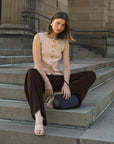 MINT | CHARLOTTE PANT - CHOCOLATE