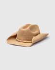 MIA CAPRI | PEARL COWBOY HAT - RAFFIA