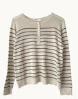 LITTLE LIES | GIA KNIT - CHOCOLATE STRIPE