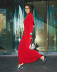 MOSSMAN | ODE MAXI DRESS - ROUGE
