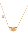 BY CHARLOTTE | LUCKY LOTUS NECKLACE - GOLD
