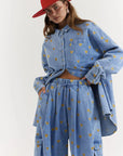 LA BOHEME GIRLS | EZRA PANT - DENIM HEARTS