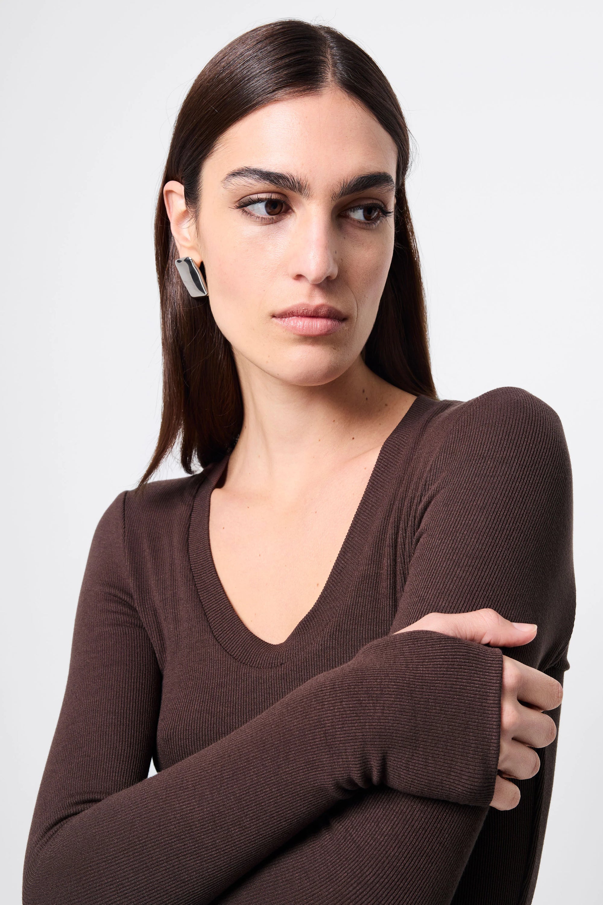 MOSSMAN | LINCOLN TOP - CHOCOLATE