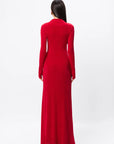 MOSSMAN | ODE MAXI DRESS - ROUGE