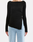 NUDE LUCY | CORA LS TOP - BLACK