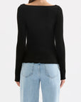 NUDE LUCY | CORA LS TOP - BLACK