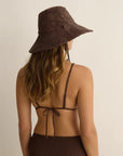 SOLEIL SOLEIL | TOWELLING SUNHAT - SOLSTICE TRUFFLE
