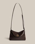 VESTIRSI | SLOANE MINI DARK CHOCOLATE CROSSBODY CLUTCH