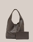 VESTIRSI | SCARLETT DARK CHOCOLATE LEATHER HOBO