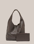 VESTIRSI | SCARLETT 2.0 - DARK CHOC CHOCOLATE LEATHER HOBO