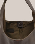 VESTIRSI | SCARLETT DARK CHOCOLATE LEATHER HOBO