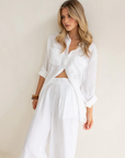 HUT | WHITE TWO POCKET SHIRT