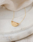 BY CHARLOTTE | GOLD LOTUS SHORT NECKLACE