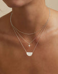 BY CHARLOTTE | SILVER LOTUS SHORT NECKLACE