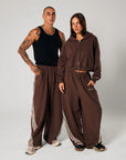 SSAINT | BARELL PANTS - BROWN