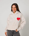 SSAINT | GREY HEART HOODIE