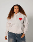 SSAINT | GREY HEART HOODIE