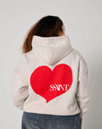 SSAINT | GREY HEART HOODIE