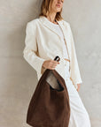 VESTIRSI | SIENNA 2.0 - DARK CHOCOLATE SUEDE HOBO