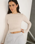 PRIMI | CARINA CLASSIC LONGSLEEVE - OATMEAL MARLE