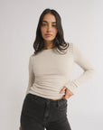 PRIMI | CARINA CLASSIC LONGSLEEVE - OATMEAL MARLE