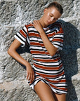 ZULU & ZEPHYR | BOLD STRIPE T-SHIRT KNIT DRESS