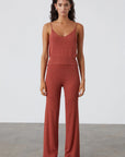 ZULU & ZEPHYR | EARTH RED KNIT PANTS